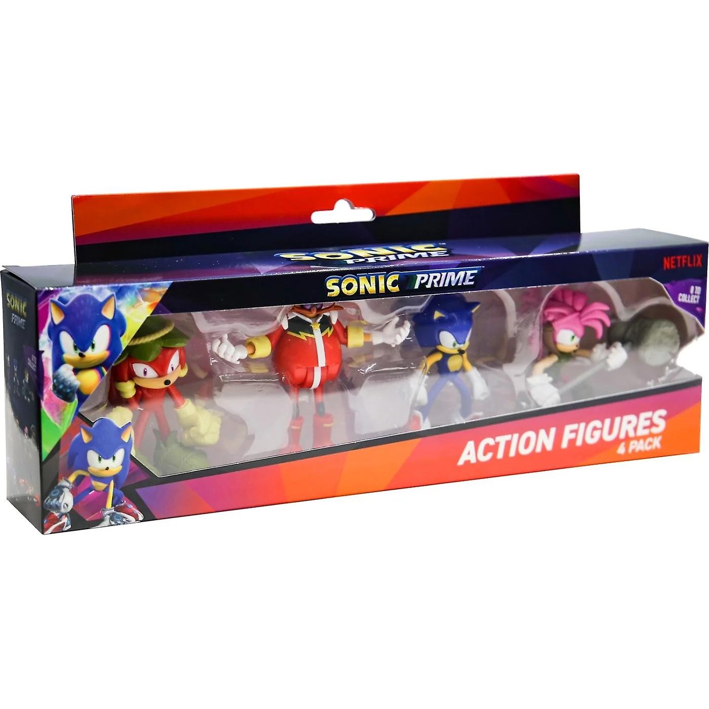 4-Pack Sonic Prime Articulated Action Figures 7.5cm (S1B)