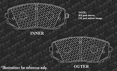 [Front] Max Performance Metallic Brake Pad (2007 08 09 10 11 2012 Mazda CX7)