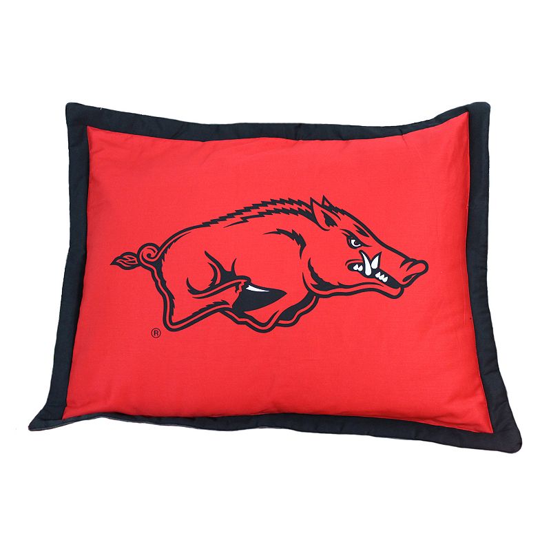 College Covers Arkansas Razorbacks Printed Pillow Sham