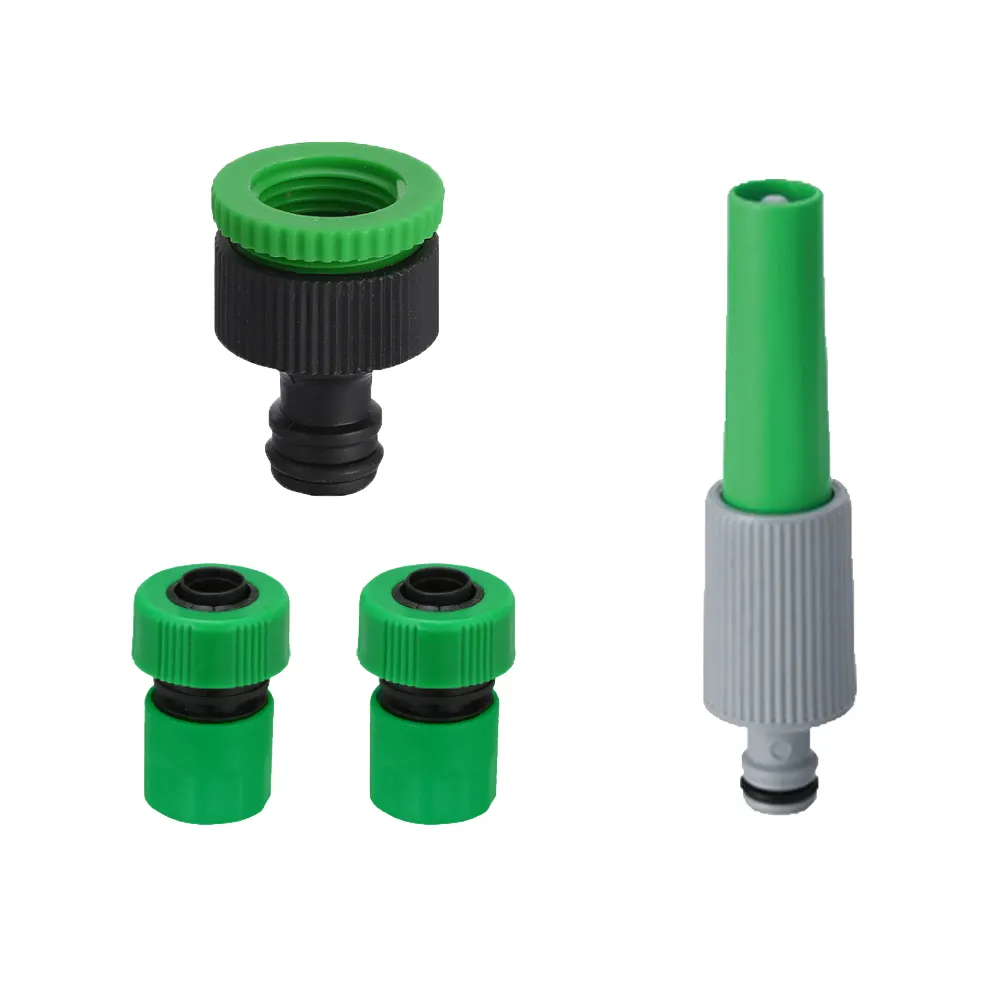 Factory supply of goods 2 pattern Garden Hose Nozzle Set with 3/4'' Hose Quick Connector For Garden Watering