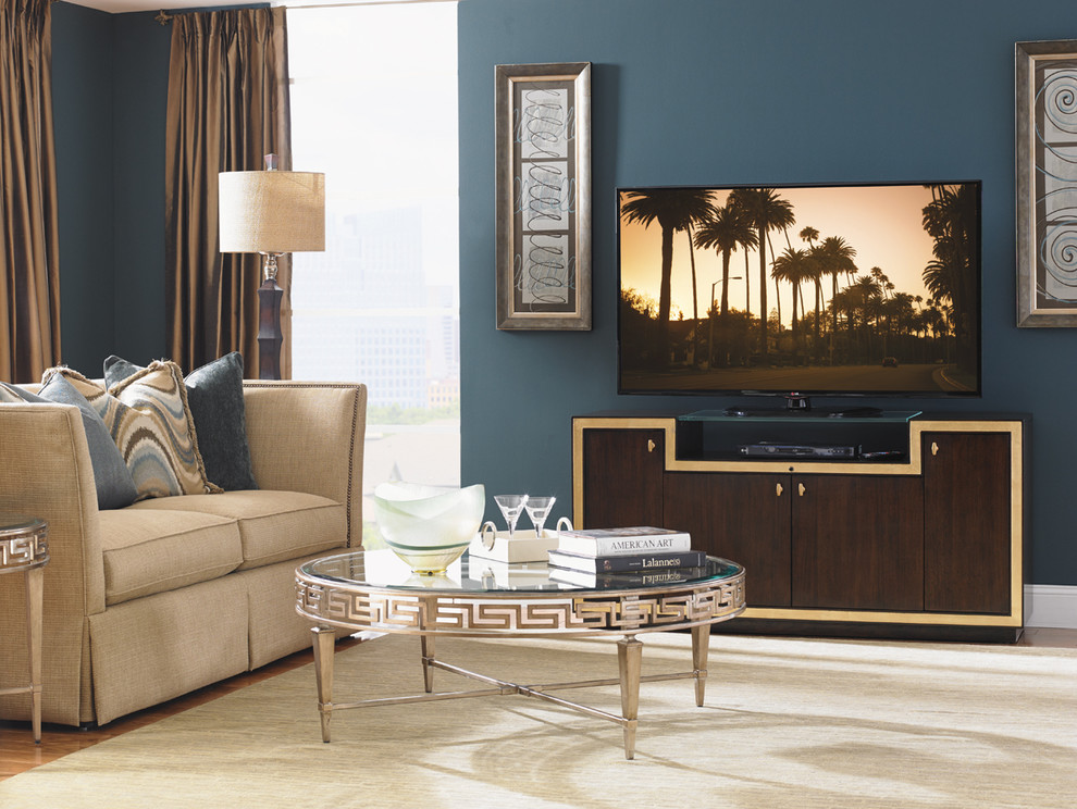 Palisades Media Console   Transitional   Entertainment Centers And Tv Stands   by Lexington Home Brands  Houzz