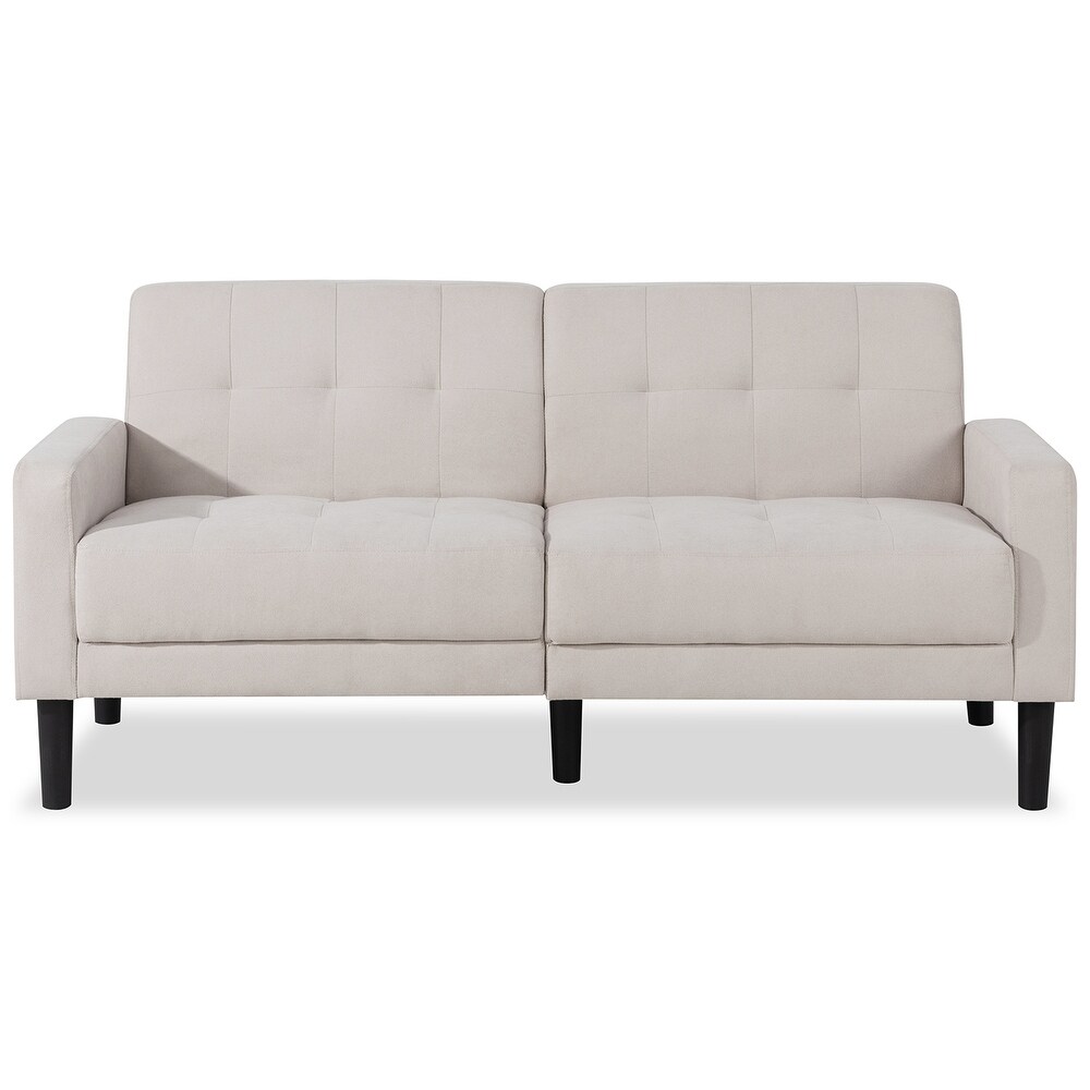 Futzca 63 inch Small Modern Tufted Upholstered Loveseat