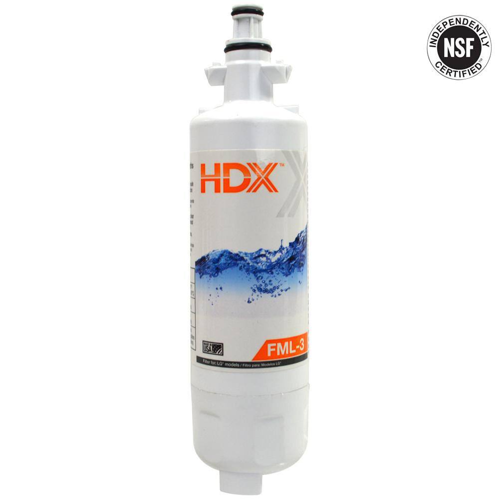 HDX FML-3 Premium Refrigerator Water Filter Replacement Fits LG LT700P 107018