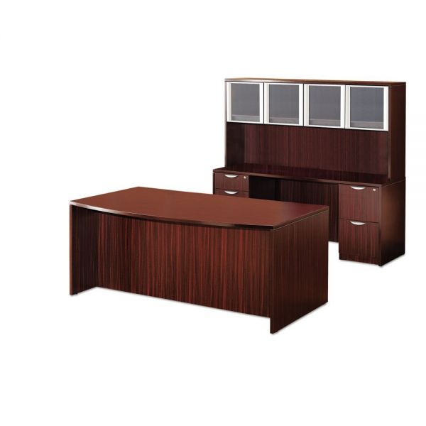 Alera Valencia Series Bow Front Desk Shell， 71