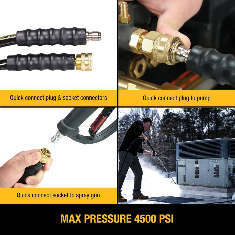 DEWALT 38 in x 50 ft ReplacementExtension Hose for Cold Water 5000 PSI Pressure Washers