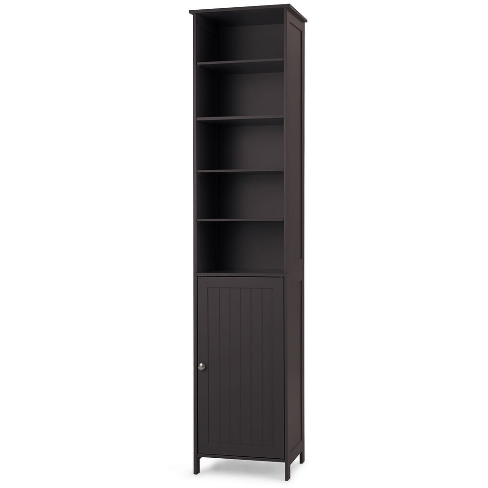 Costway 72'' Bathroom Tall Floor Storage Cabinet Freestand Shelving   See details