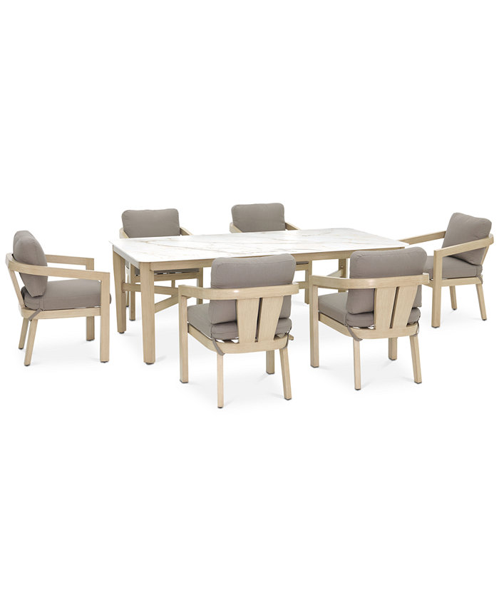 Agio Reid Outdoor 7-pc Dining Set (Table + 6 Dining Chairs)