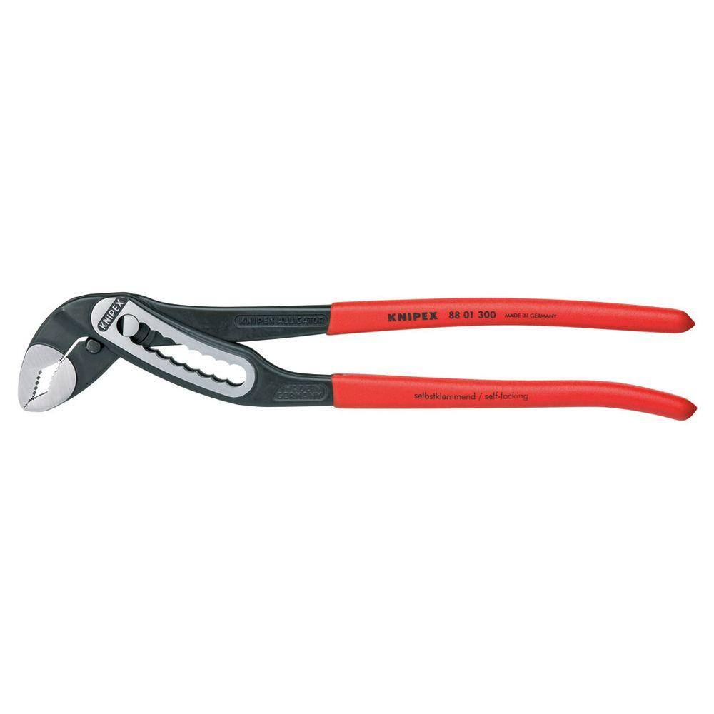 KNIPEX Heavy Duty Forged Steel 12 in. Alligator Pliers with 61 HRC Teeth 88 01 300