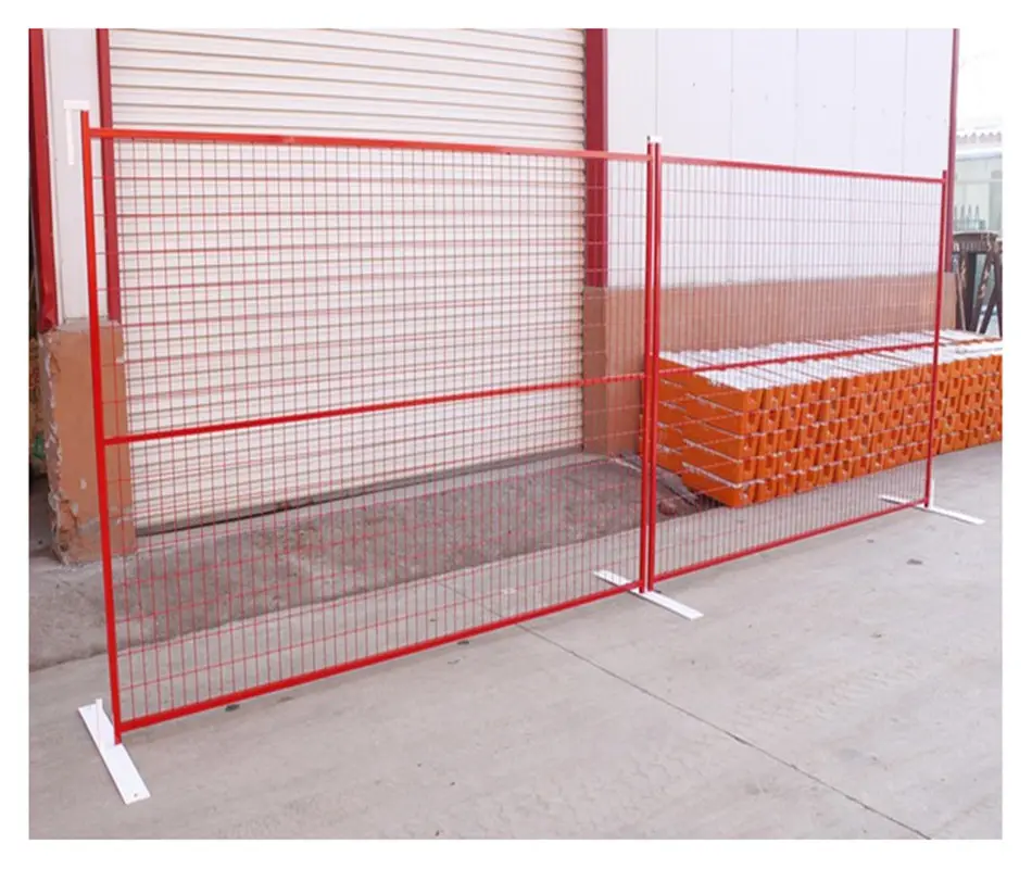 China supply 6ftx9.5ft canada temporary construction fence panels wire mesh fencing