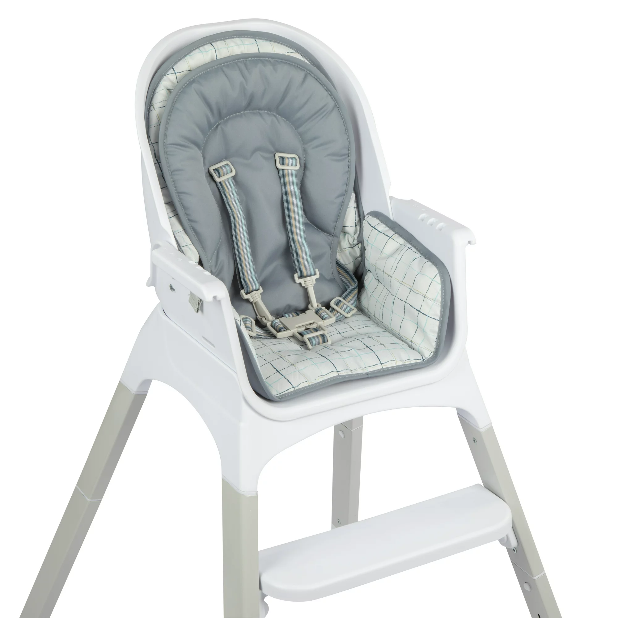 Monbebe Fusion Reclining Highchair with 8 Modes of Use， Plaid