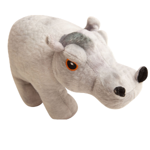 SnugArooz Hank the Hippo 8 Plush Dog Toy