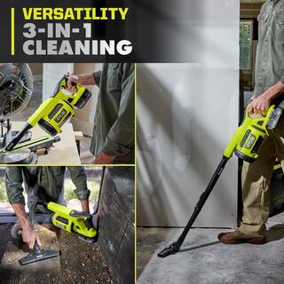 RYOBI ONE+ HP 18V Brushless Cordless Jobsite Hand Vacuum Kit with 4.0 Ah HIGH PERFORMANCE Battery and 18V Charger PBLHV701K