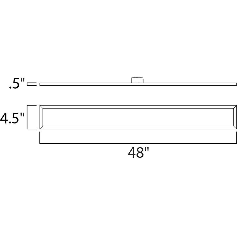 Maxim Lighting Wafer 4.5 in. White Integrated LED Flushmount Light 57746WTWT