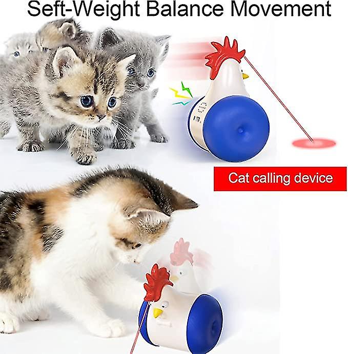 Funny Cat Toy Tumbler Swing Toys For Cats Kitten Interactive Balance Car Cat Chasing Toy