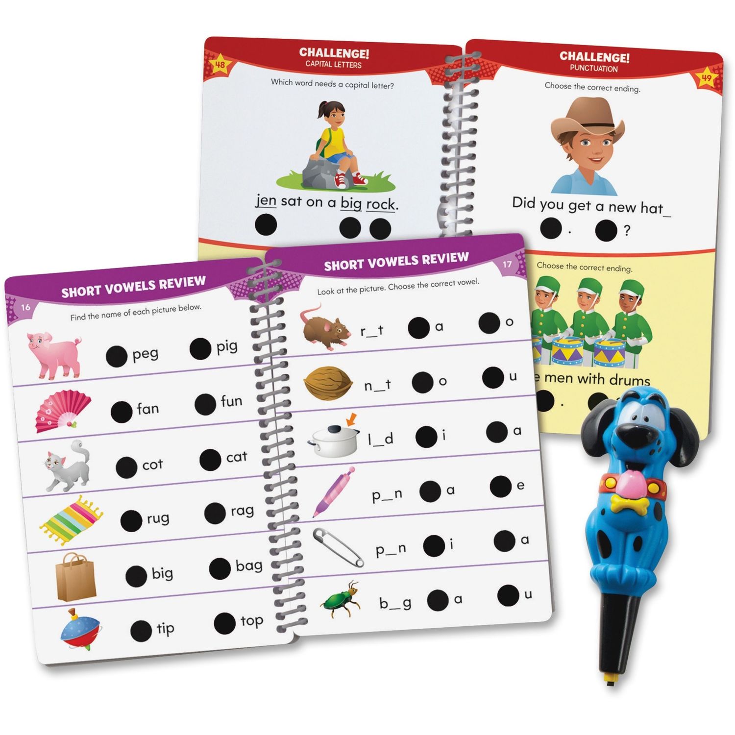 Kindergarten Reading Set Interactive Education Printed Book Interactive Printed Book by Educational Insights EII2391