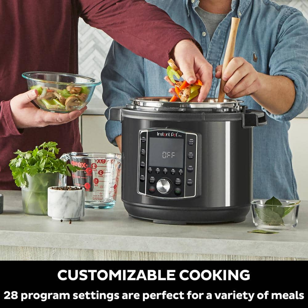 Instant Pot 8 qt. Matte Black Duo Pro Electric Pressure Cooker 113-0044-01