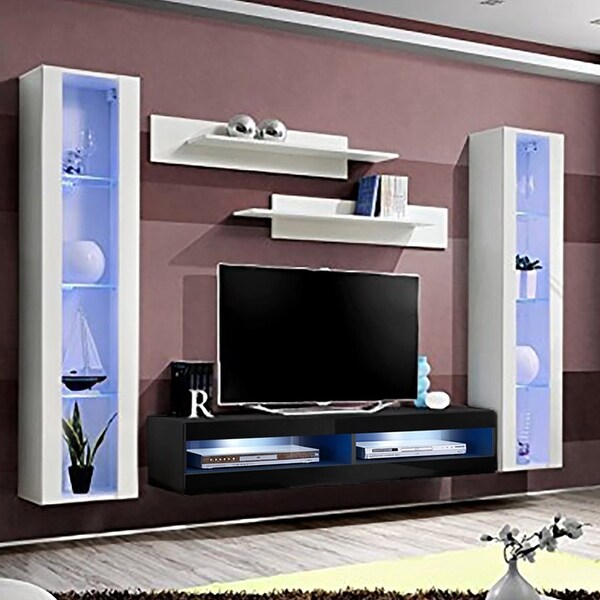 Fly AB2 34TV Wall Mounted Floating Modern Entertainment Center