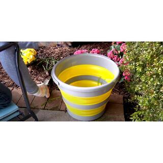 Ultimate Innovations by the DePalmas Collapsible Buckets in Yellow (Set of 2) 3903