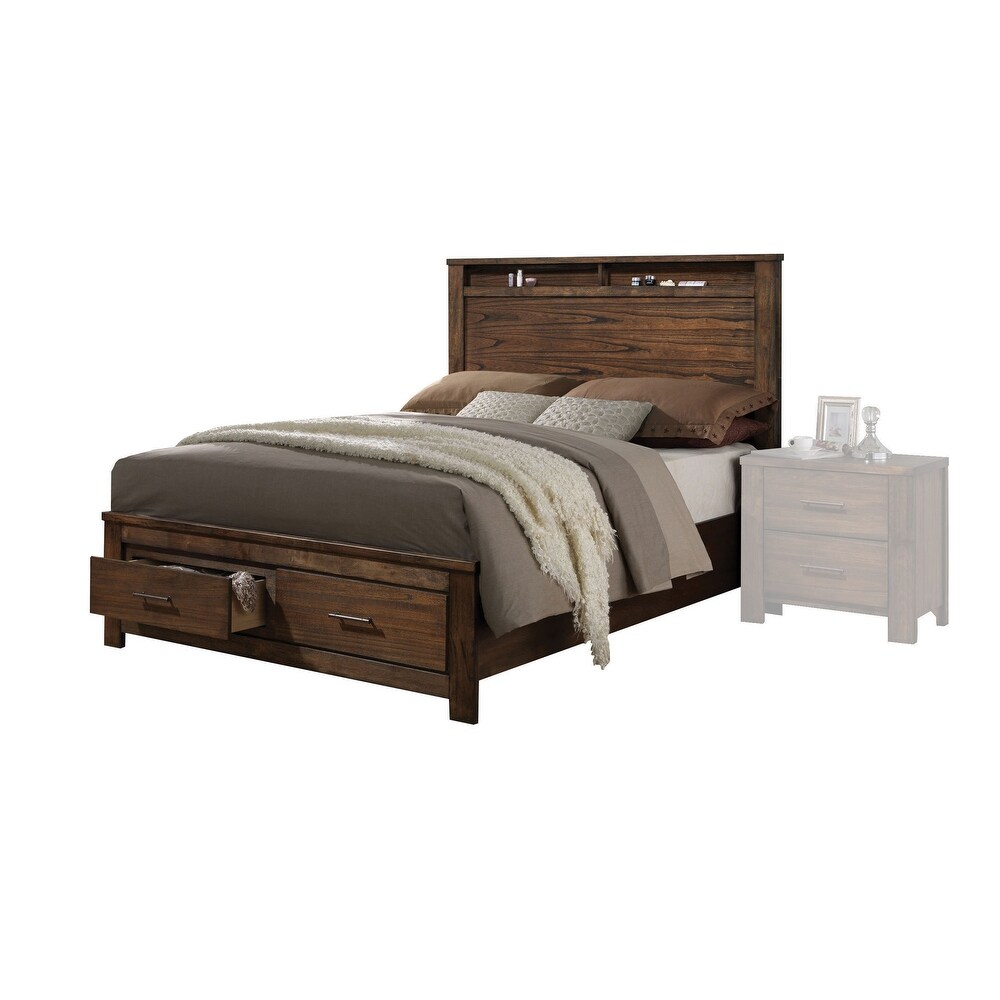 ACME Merrilee Eastern King Bed in Oak