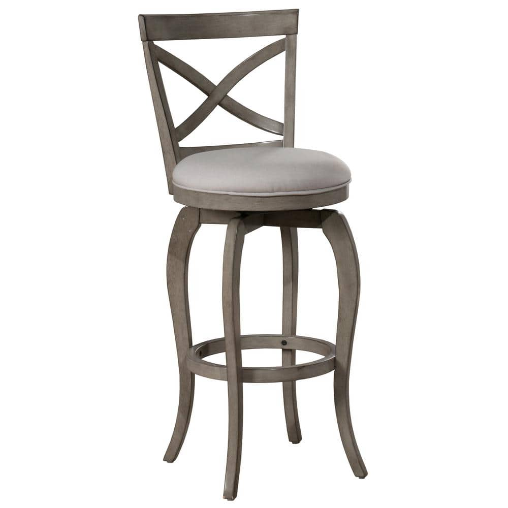 Hillsdale Furniture Ellendale 31.25 in. Aged Gray Bar Stool 5304-831