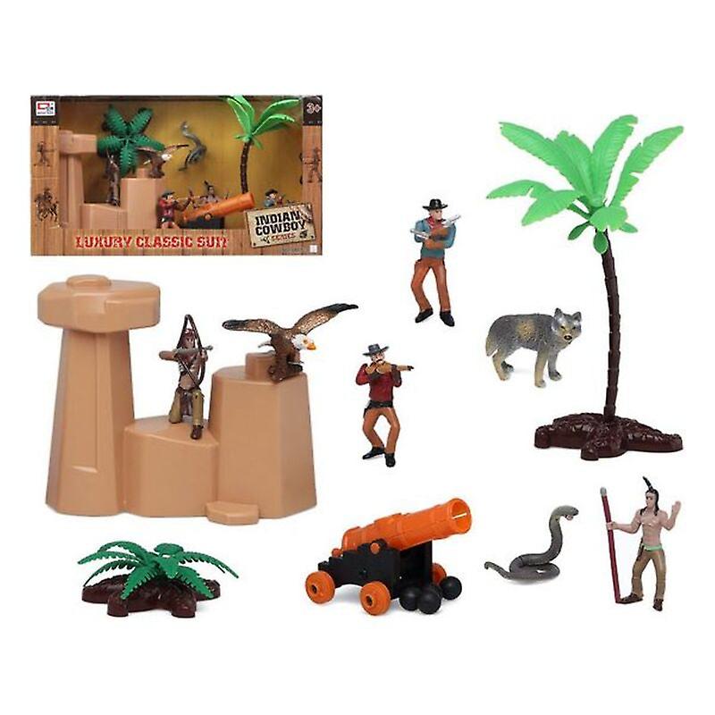 Playset indian cowboy 118941 (14 pcs)