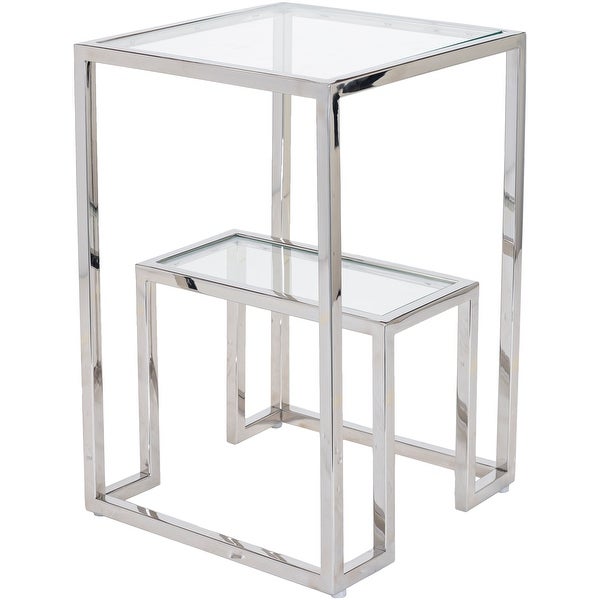 Palmah Glass and Chrome Two-tier 24