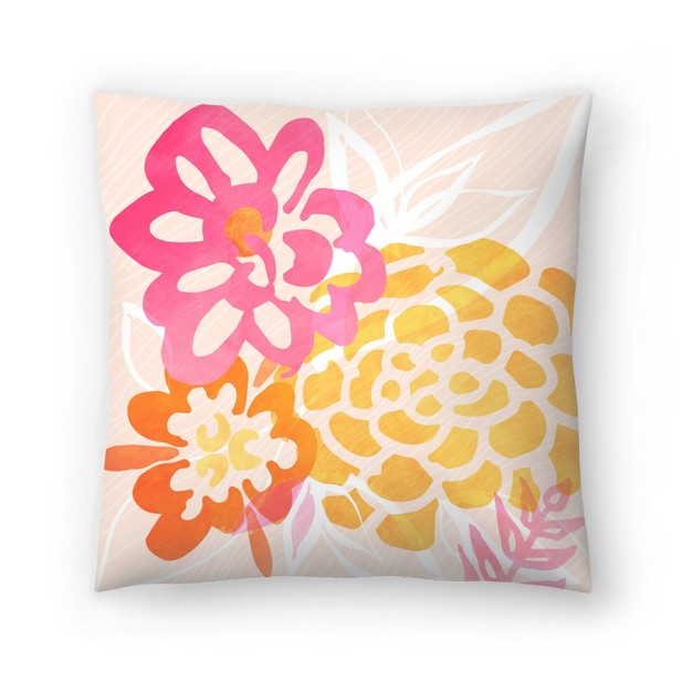 Summer Floral By Modern Tropical Throw Pillow Americanflat Botanical