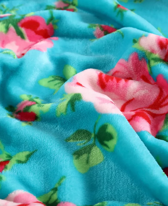 Betsey Johnson Bouquet Day Ultra Soft Plush Blanket， Full Queen