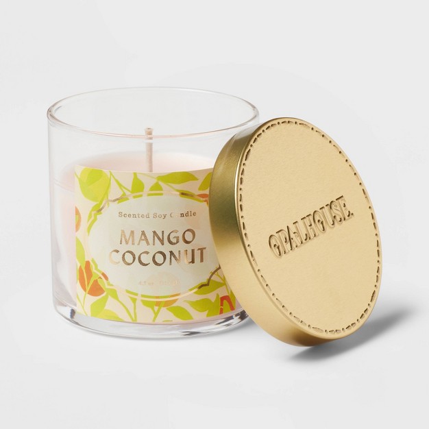 Glass Jar Mango Coconut Candle