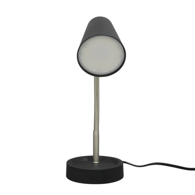 Task Table Lamp includes Led Light Bulb Black