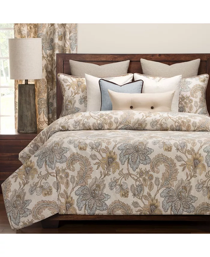 Siscovers Isabella Natural Floral 5 Piece Twin Luxury Duvet Set