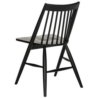 SAFAVIEH Wren Black 19 in. Dining Chair (Set of 2) DCH1000A-SET2