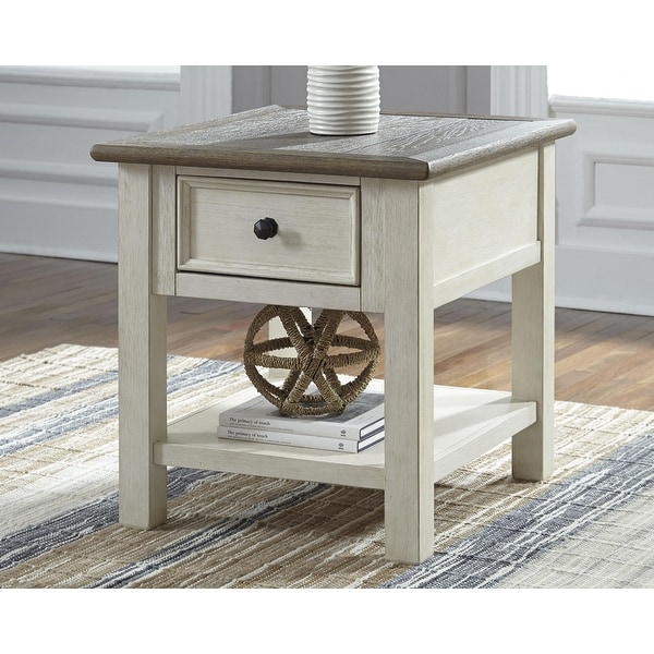 Bolanburg Antique White/Brown Casual End Table