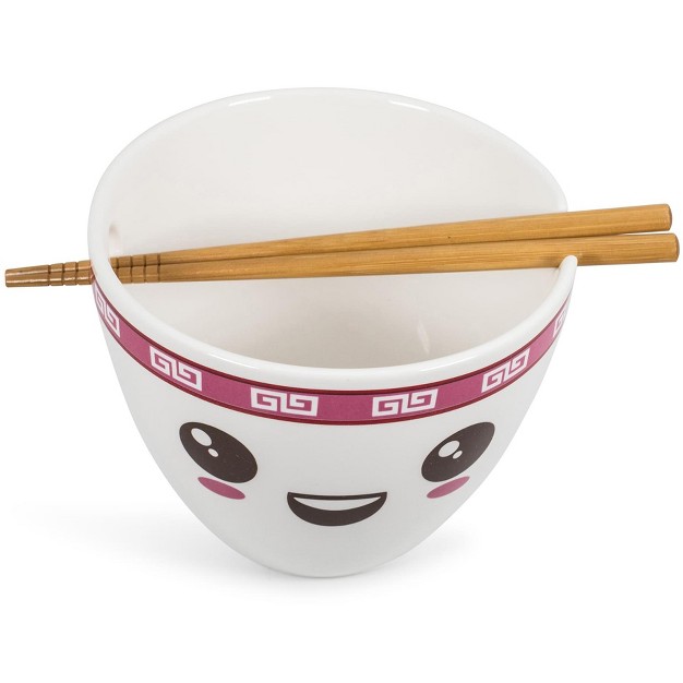 Toynk Miso Hungry Japanese Dinnerware Set 16 ounce Ramen Bowl And Chopsticks