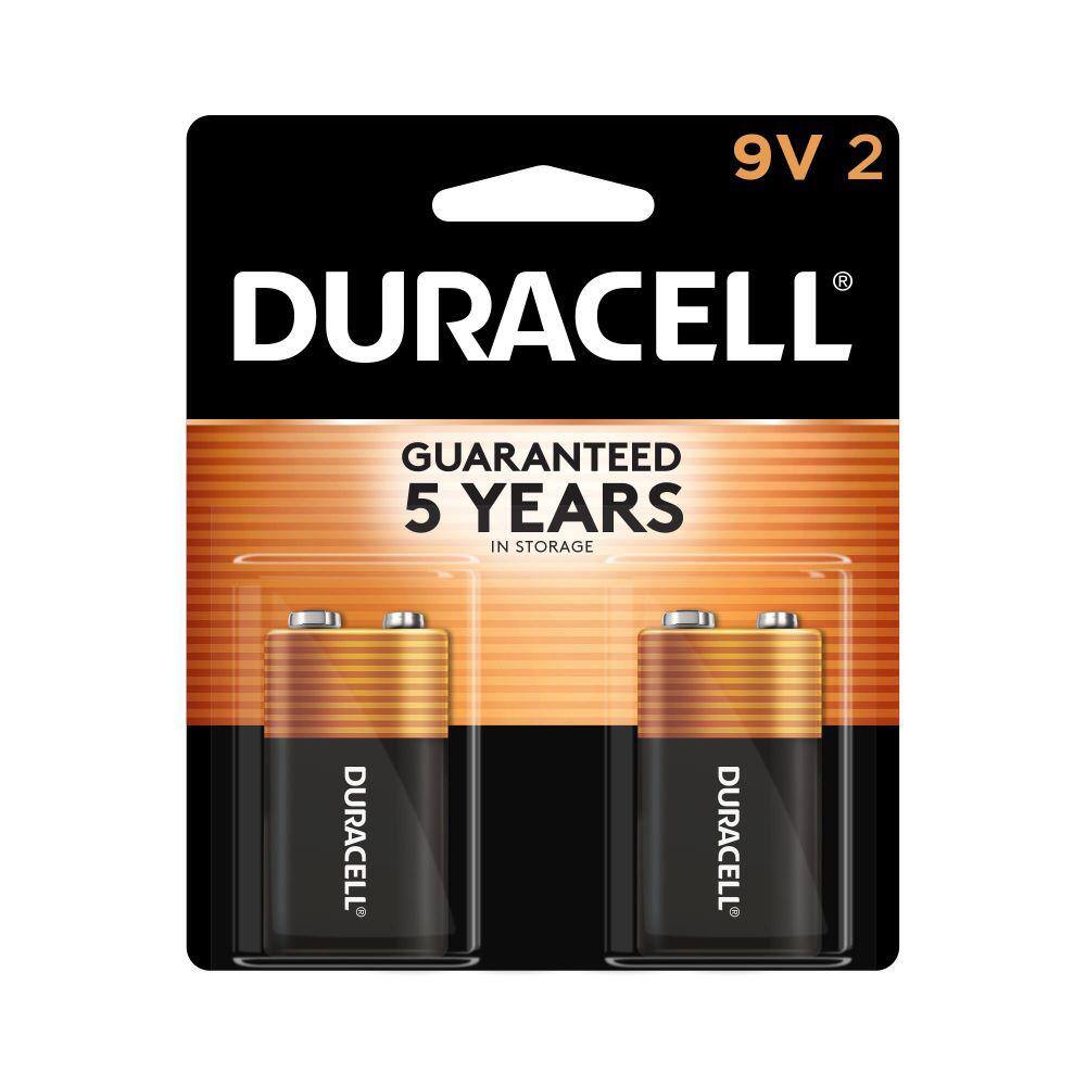 Duracell Duracell Coppertop 9V Battery 2 Pack Long-lasting Power All-Purpose Alkaline Battery for your Devices 004133303961