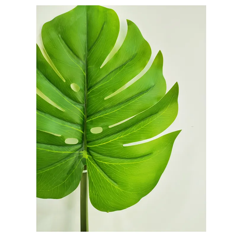 GS FZGBY 1 height 79cm green artificial monstera palm leaves for decoration tropical hawaiian theme party decoration wedding