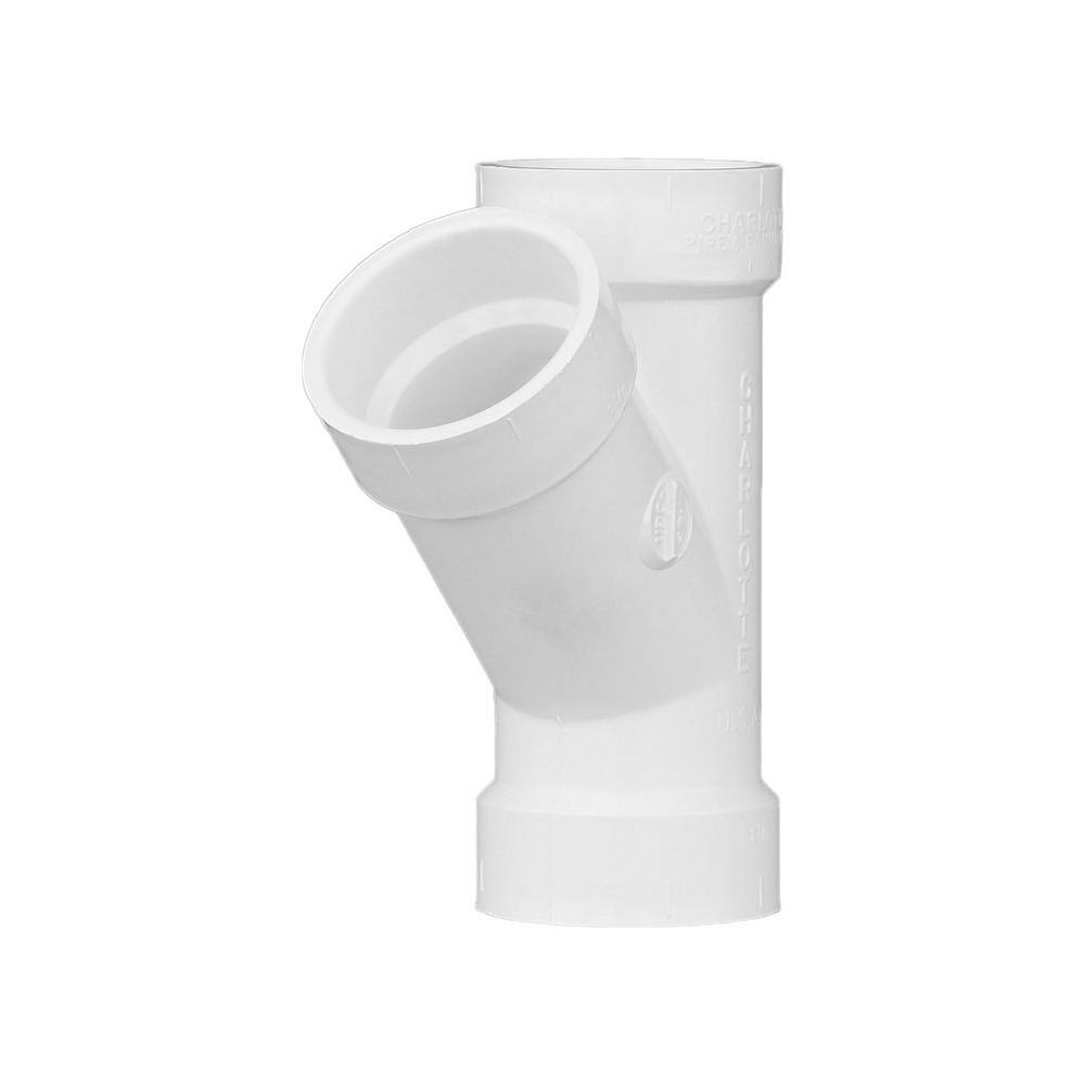 Charlotte Pipe 2 in. PVC DWV Wye Fitting PVC006001000HD