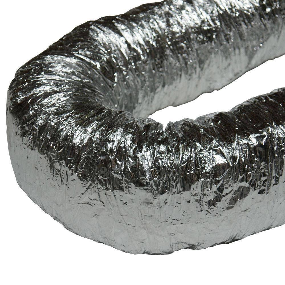 Rubber-Cal HVAC 6 in. x 25 ft. Insulated-Flex Ducting Ventilation Duct Hose 01-194-6