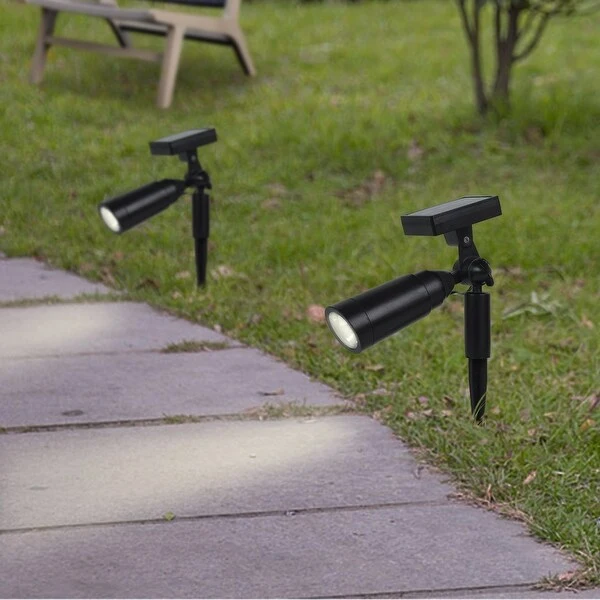 Solar Garden and Landscape 15LM Adjustable LED Spotlight