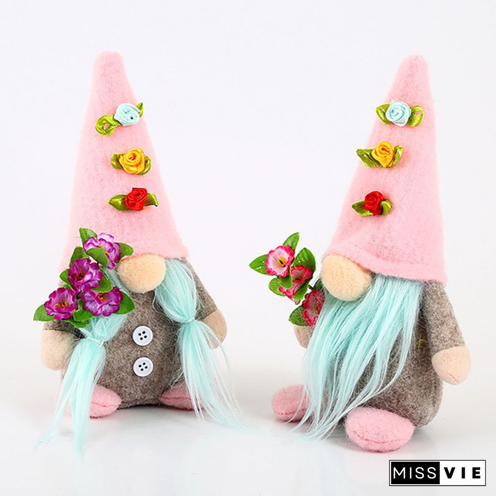 Faceless Gnome Plush Doll, Scandinavian Tomte Elf Ornaments For Tabletop, Home