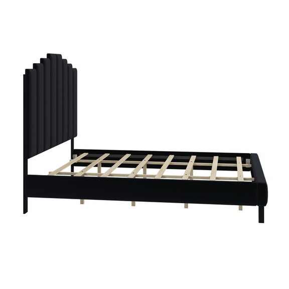 Pharsalia Tufted Upholstered Platform Bed with Hea...