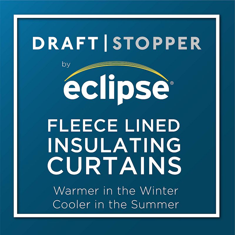 eclipse Draftstopper Summit Geo 1-Panel Window Curtain