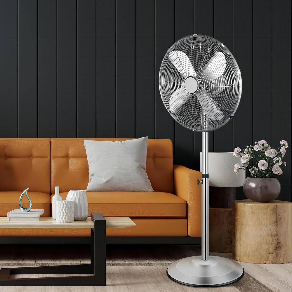 dubbin Premium Metal black Stand Fan with Adjustable Height 3 Speed Settings and Low Noise Operation FXFAN-7023