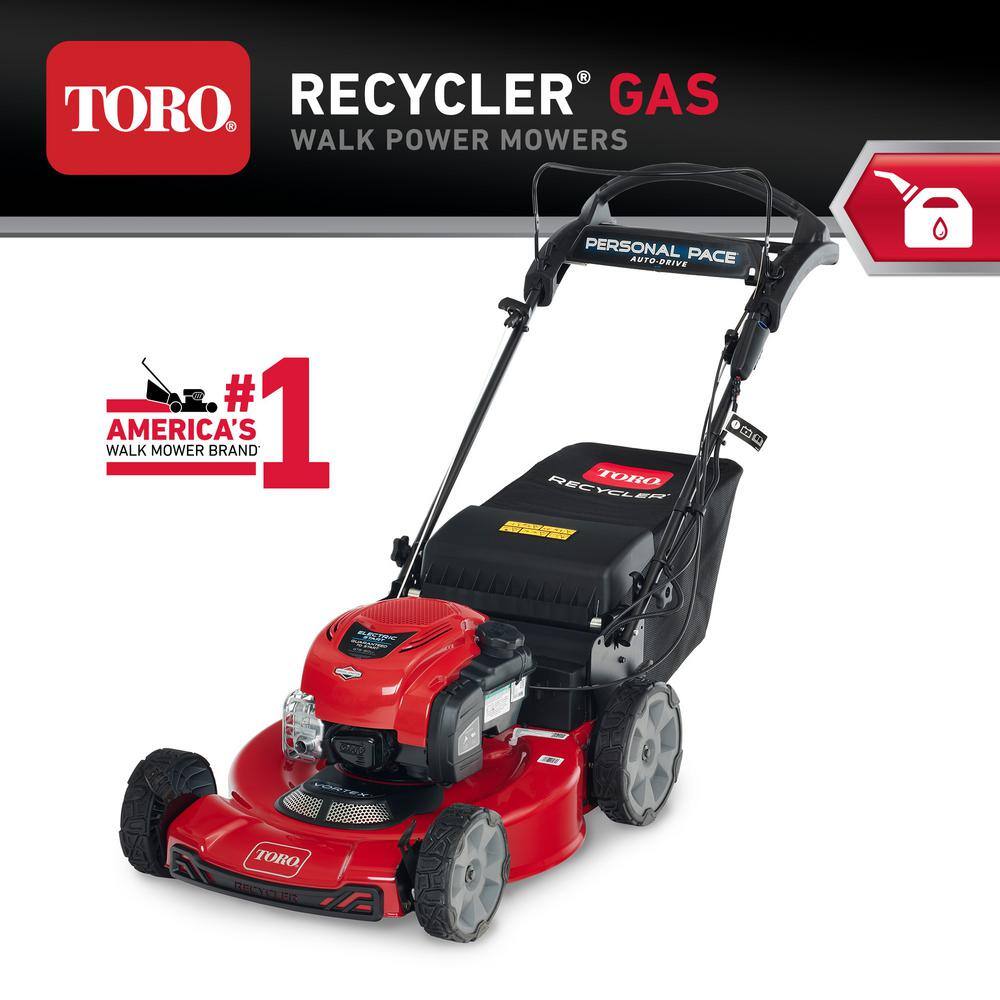 Toro Recycler 22 in. Briggs  Stratton Personal Pace Electric Start RWD Self Propelled Gas Walk-Behind Mower with Bagger 21464