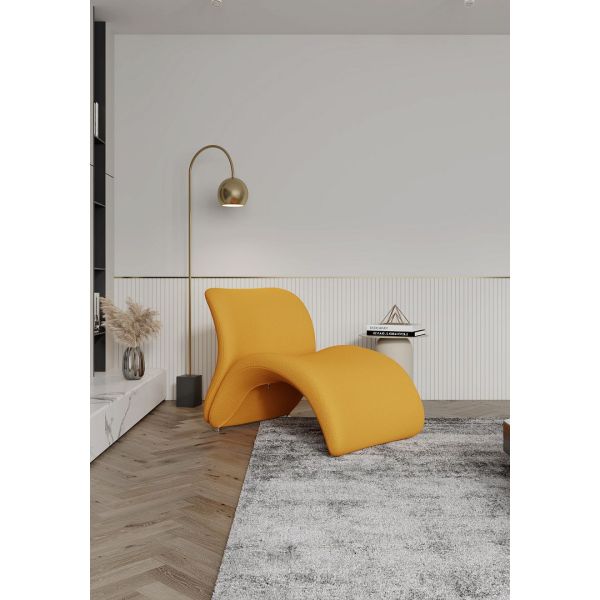 Rosebud Accent Chair in Yellow