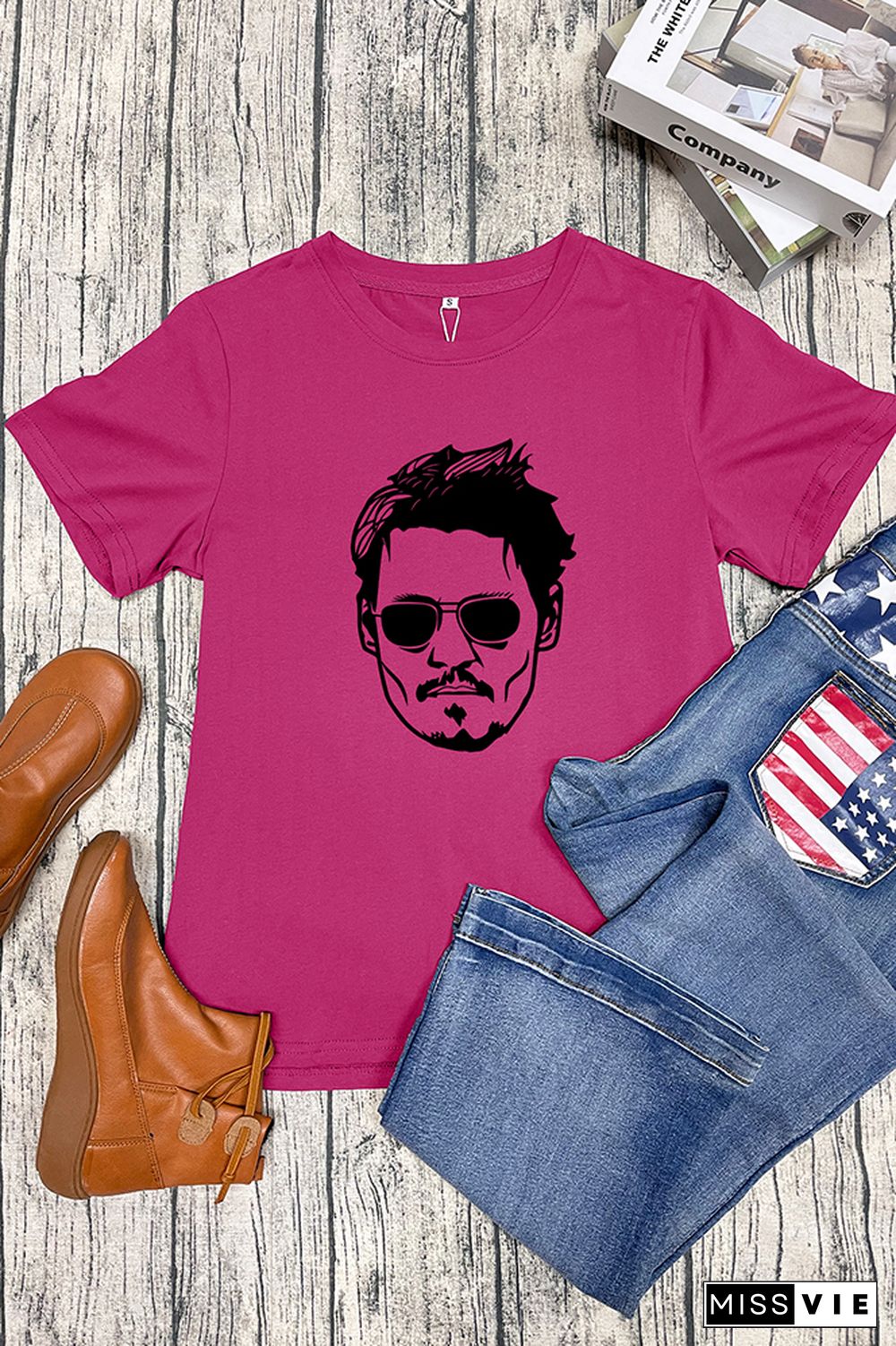 Johnny Depp Trial Graphic T-Shirt Wholesale