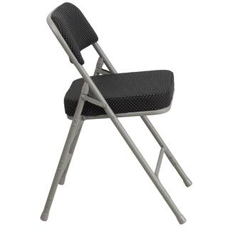 Flash Furniture Black Metal Folding Chair (2-Pack) CGA-AW-167338-BL-HD