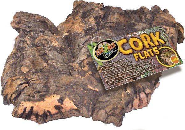 Zoo Med Natural Cork Bark Flat reptile Wood， Natural， Large