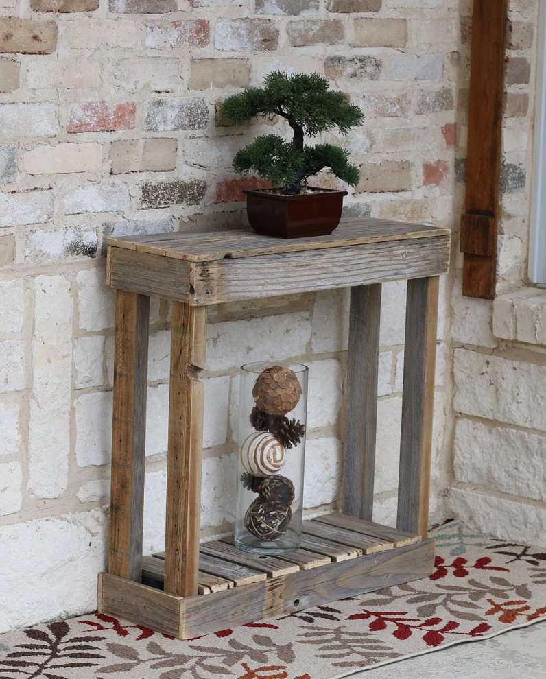 Slatted Entry Console   Rustic   Console Tables   by Doug and Cristy Designs  Houzz