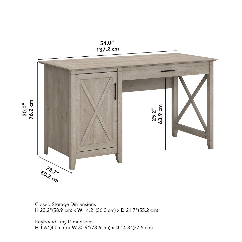 Key West 54W Computer Desk with Storage by Bush Furniture